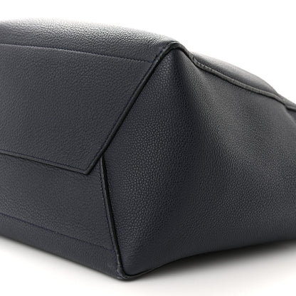 Celine Soft Grained Calfskin Sangle Bucket Bag Navy Blue 8 of 10
