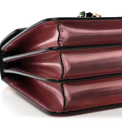 Bulgari Metallic Calfskin Serpenti Forever Top Handle Rose Quartz 8 of 13