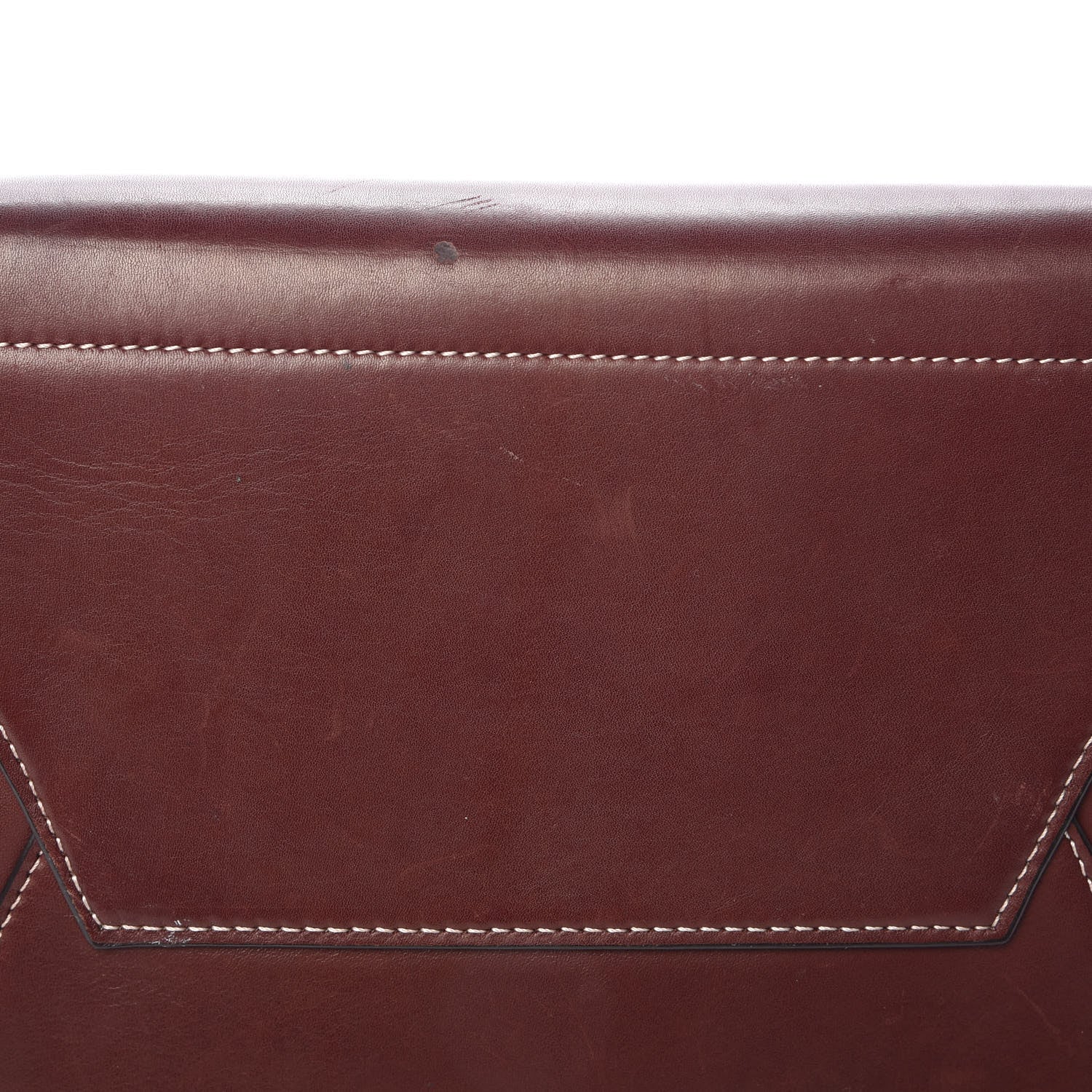Celine Natural Calfskin Sangle Bucket Bag Burgundy 11 of 22