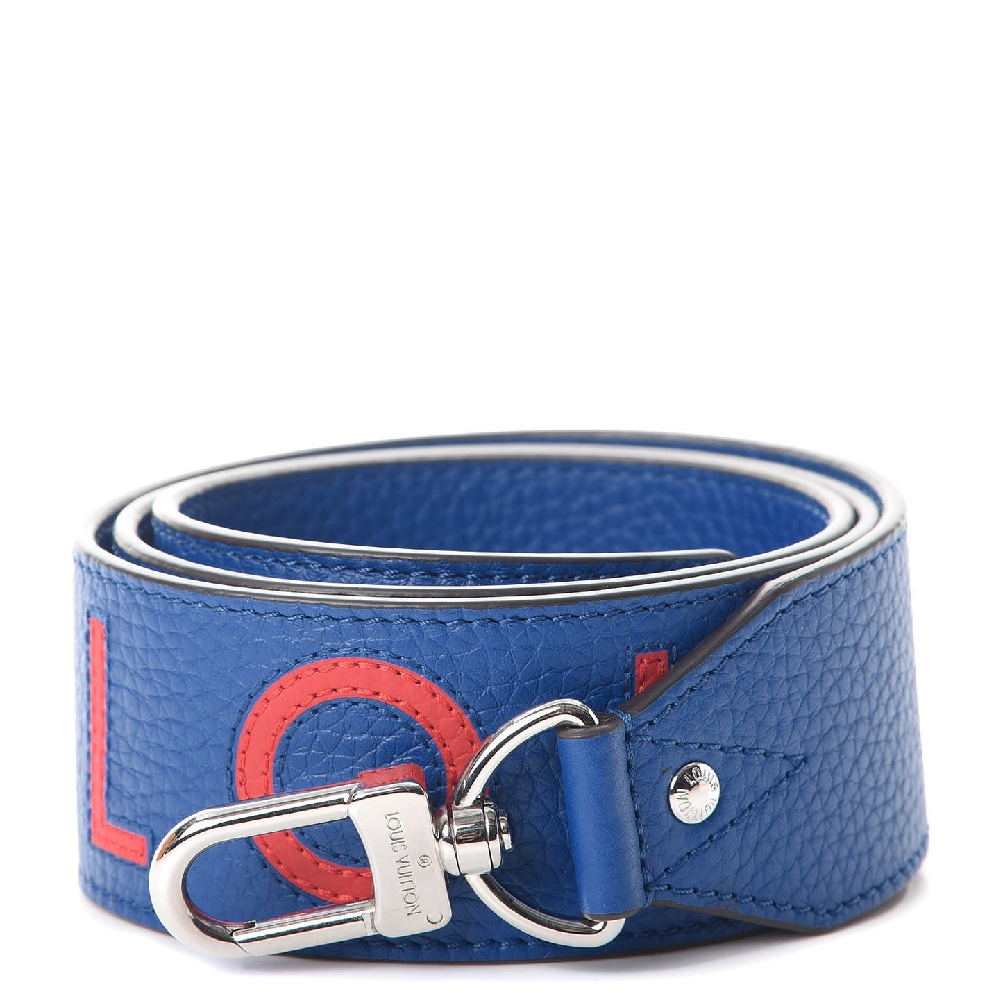 Taurillon Bandouliere Shoulder Strap Blue