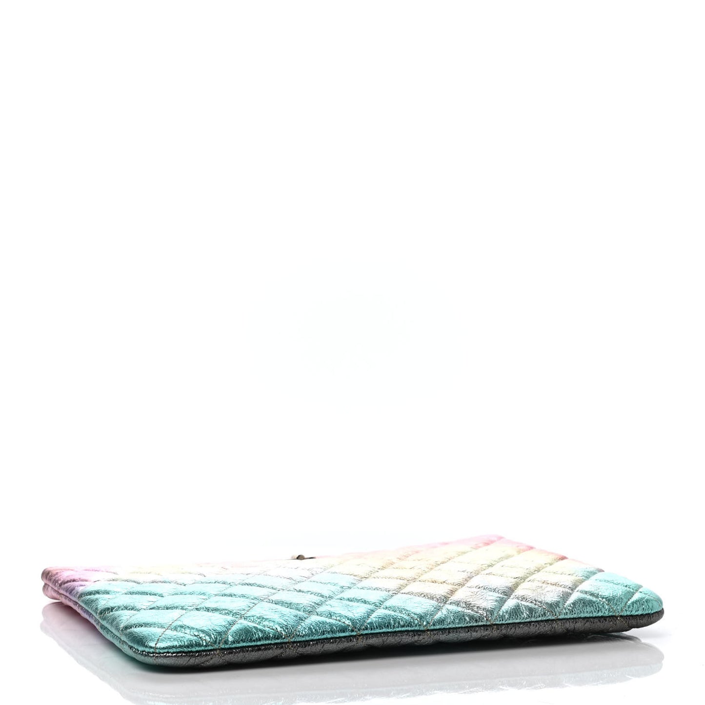 Metallic Goatskin Quilted Medium 2.55 Reissue Cosmetic Case Multicolor