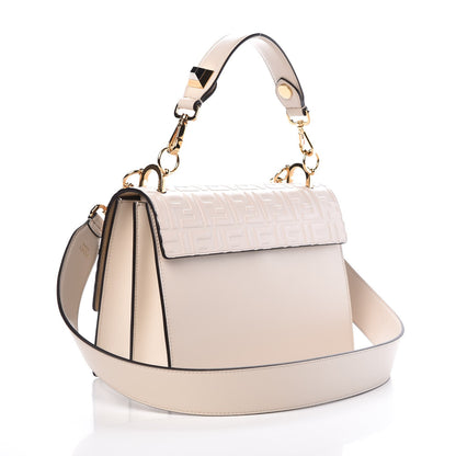 Fendi Vitello Liberty FF 1974 Embossed Kan I Shoulder Bag Camelia 4 of 9