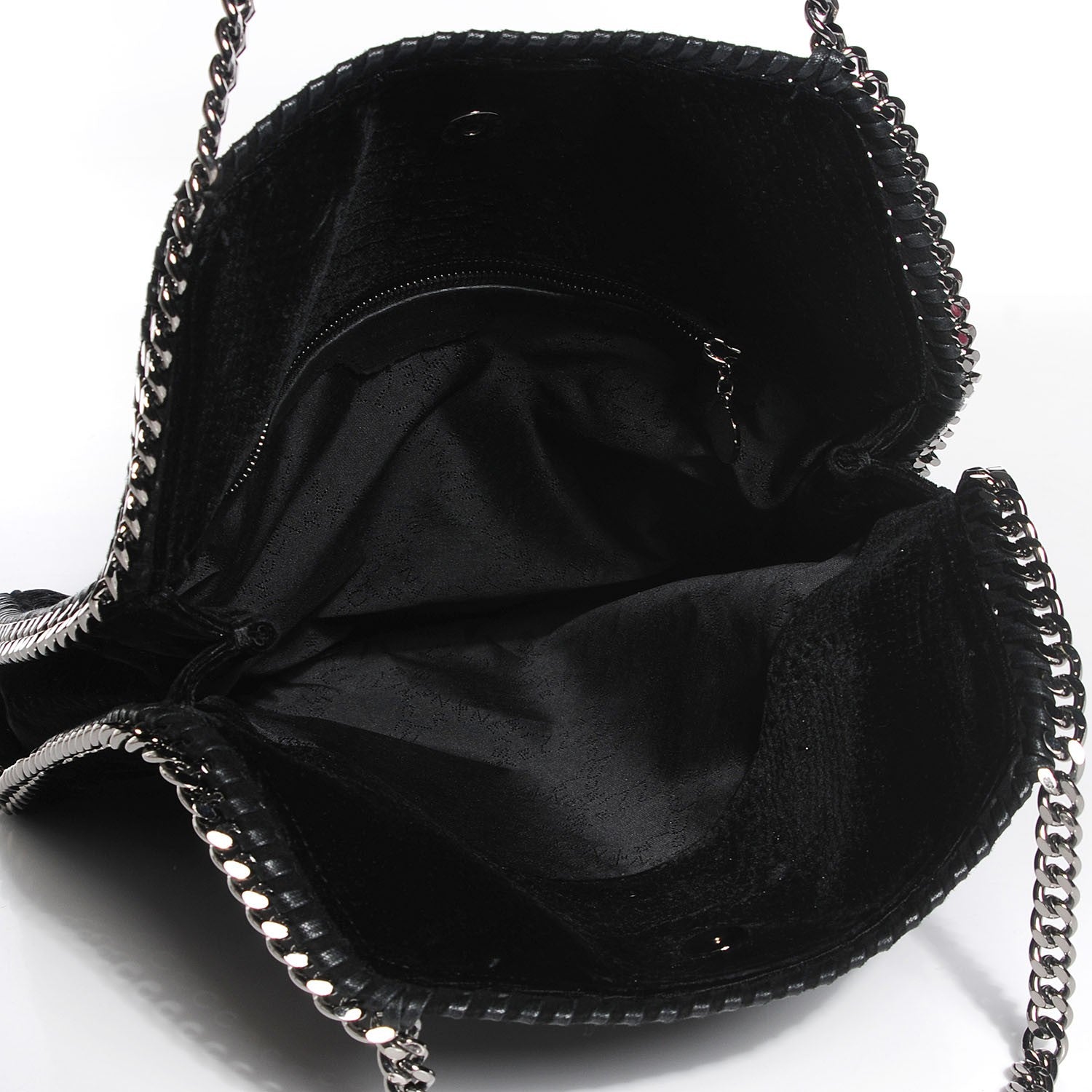 Stella McCartney Velvet Falabella Small Tote Black 10 of 11
