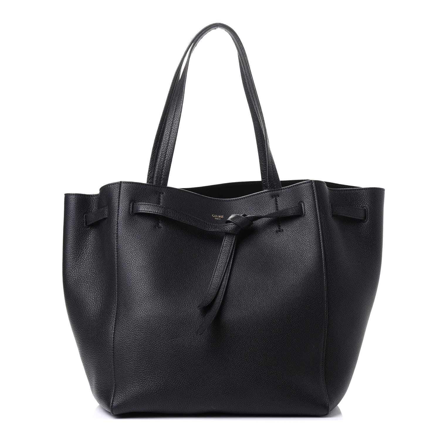 Celine Soft Grained Calfskin Small Belt Cabas Phantom Black 1 of 4