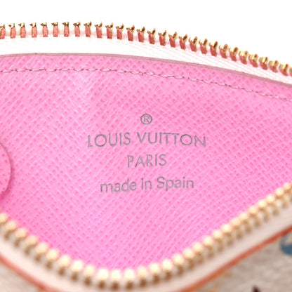 Louis Vuitton Monogram Multicolor Key Pouch White Litchi 6 of 6