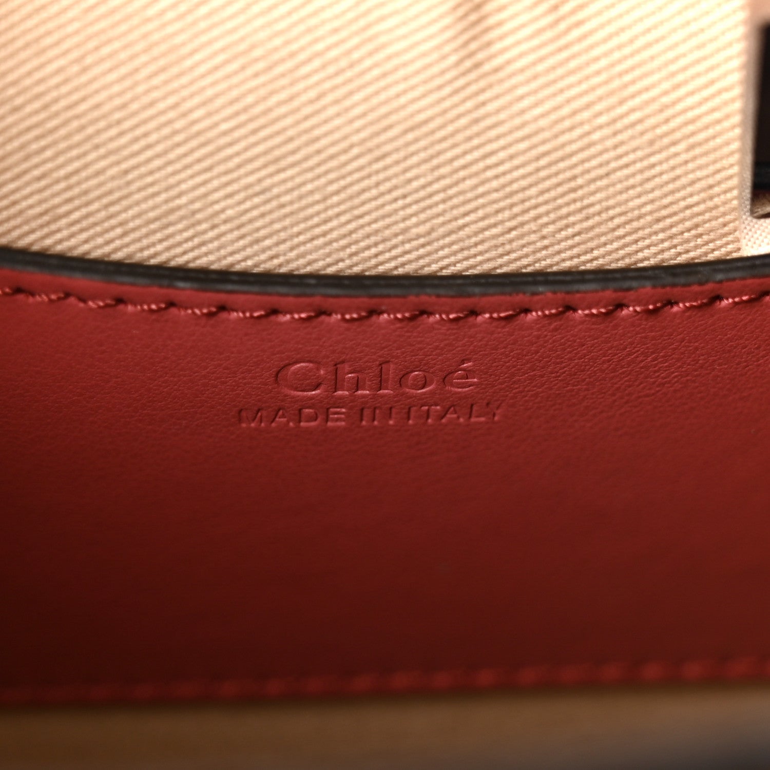 Chloe Calfskin Crocodile Embossed Small Tess Bag Rose 7 of 11