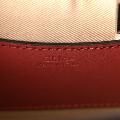 Chloe Calfskin Crocodile Embossed Small Tess Bag Rose 7 of 11
