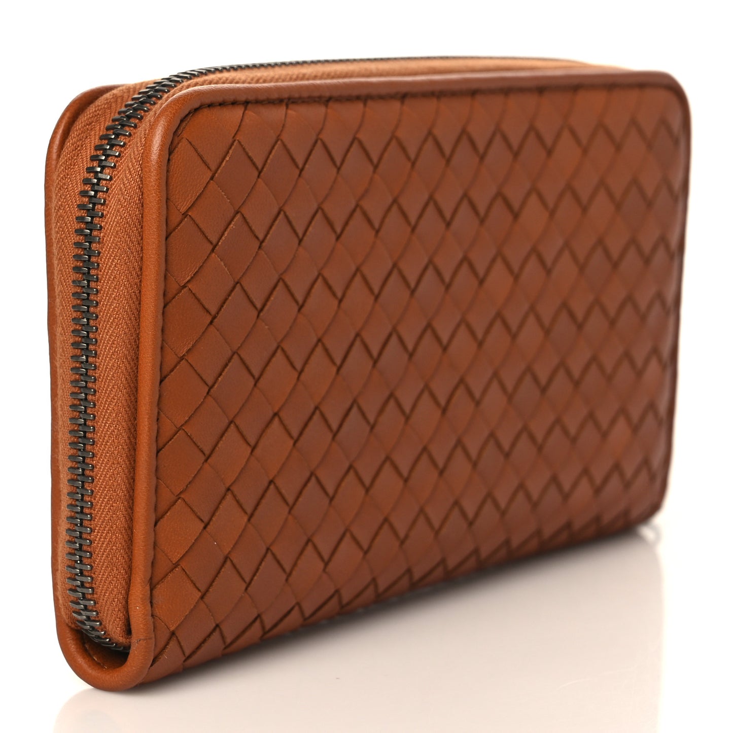 Nappa Intrecciato Zip Around Wallet Toscana