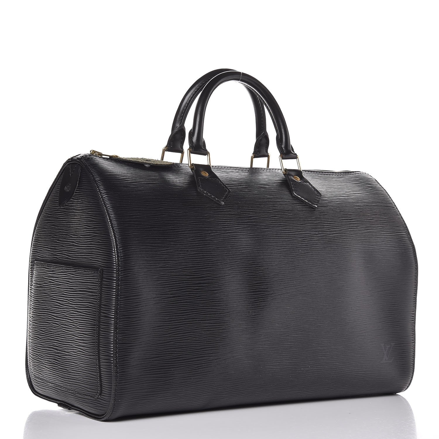 Louis Vuitton Epi Speedy 35 Black 3 of 8
