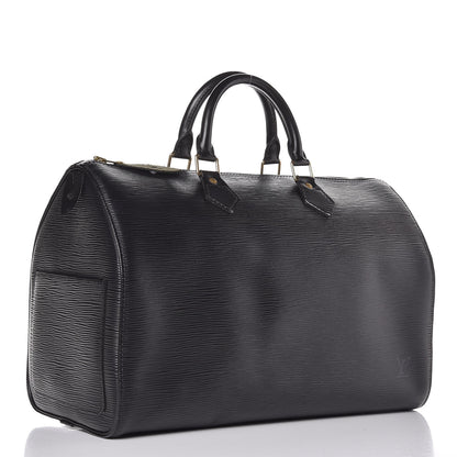 Louis Vuitton Epi Speedy 35 Black 3 of 8