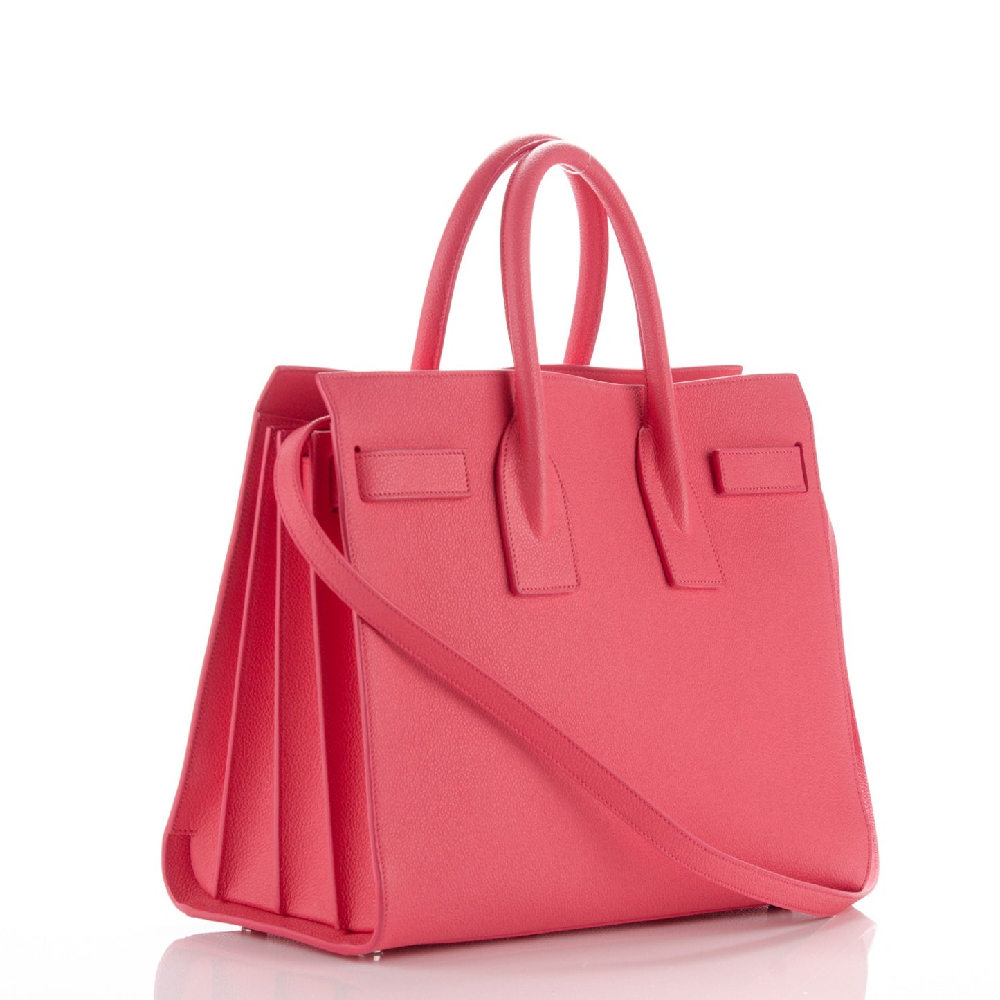 Grained Calfskin Small Sac De Jour Rose Clair