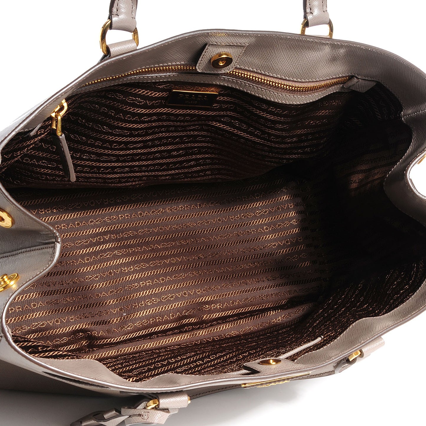 Saffiano Lux Large Tote Argilla