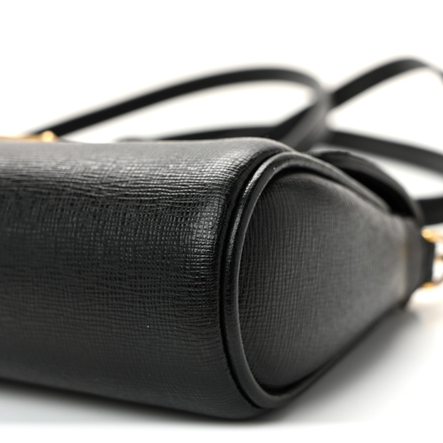 Vitello Elite Flap Crossbody Bag Black