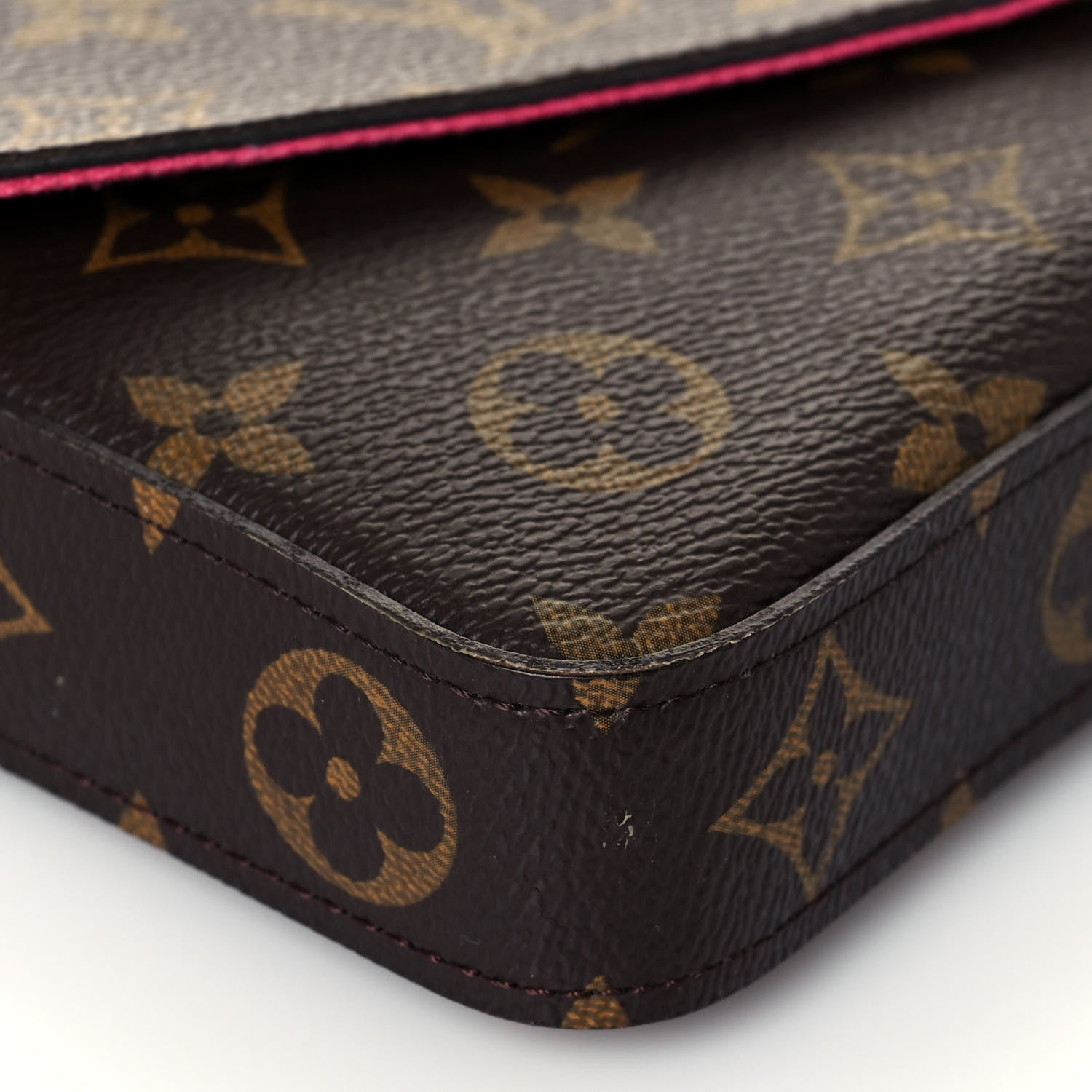 Louis Vuitton Monogram My LV World Tour Pochette Felicie Chain Wallet Hot Pink 9 of 13