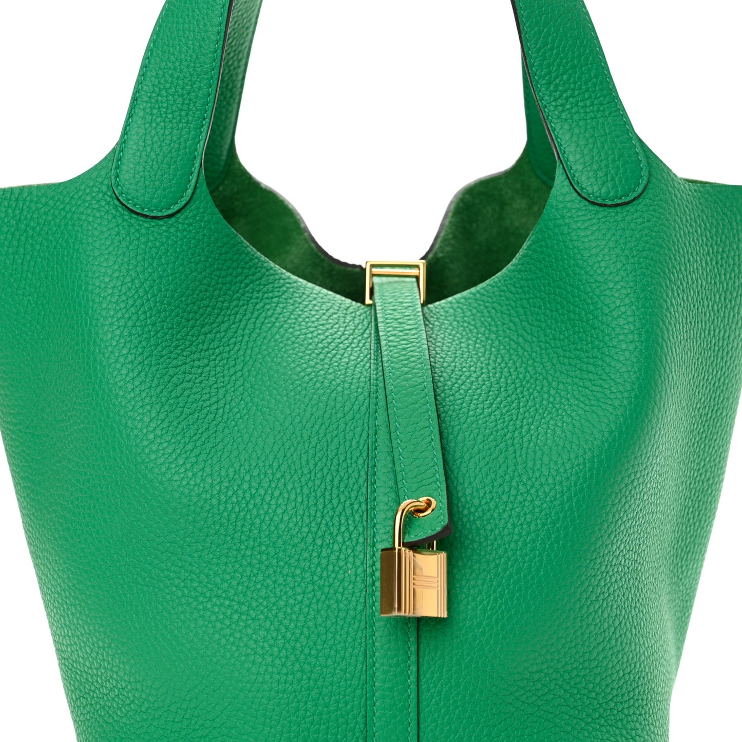 Taurillon Clemence Picotin Lock 22 MM Menthe