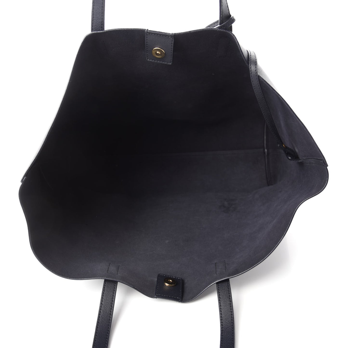Calfskin Large Shopping Tote Deep Marine