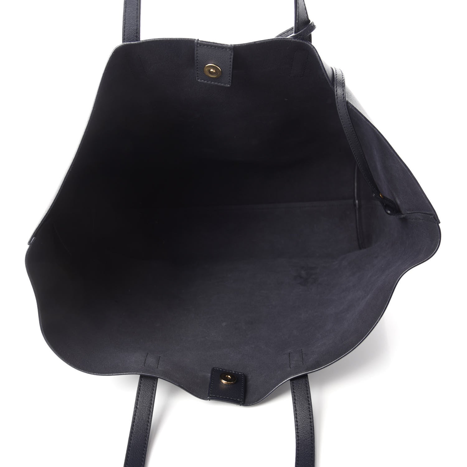 Saint Laurent Calfskin Large Shopping Tote Deep Marine 5 of 10