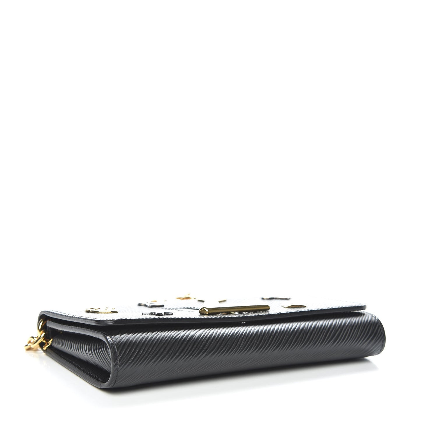 Epi Love Lock Twist Chain Wallet Black
