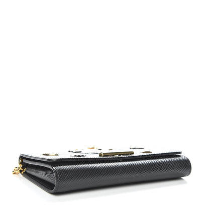 Louis Vuitton Epi Love Lock Twist Chain Wallet Black 4 of 10