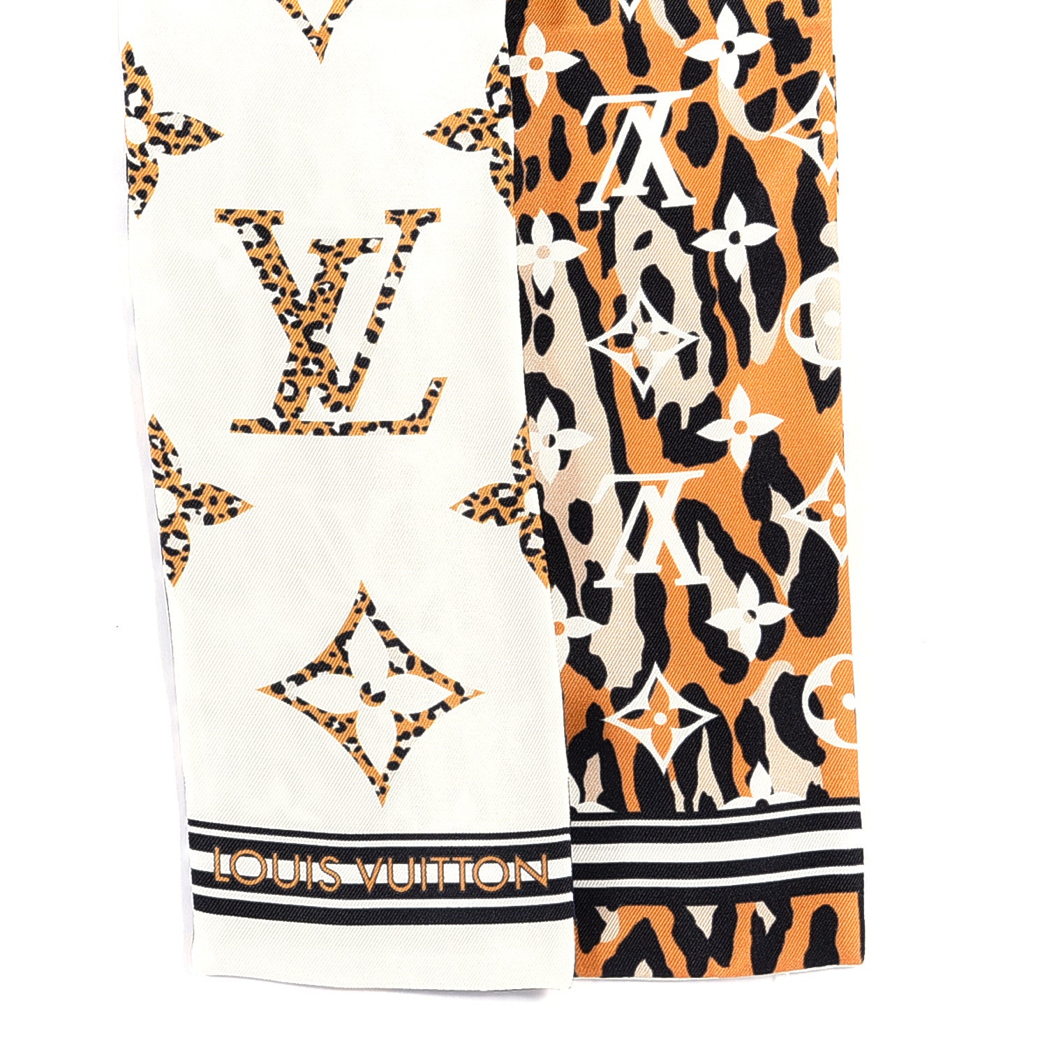 Louis Vuitton Silk Monogram Giant Jungle Bandeau Ivory 2 of 3