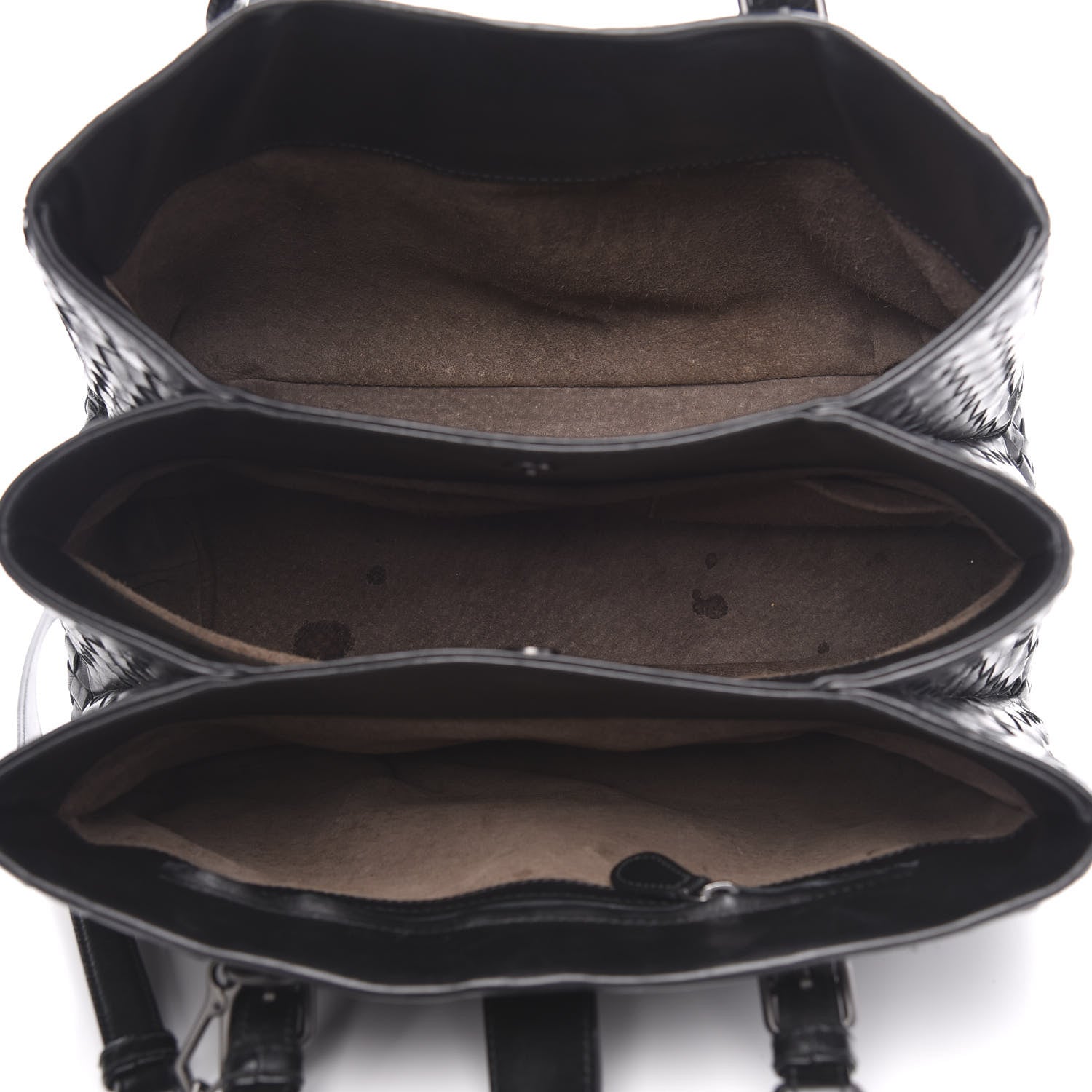 Bottega Veneta Light Calf Intrecciato Small Roma Black 5 of 13