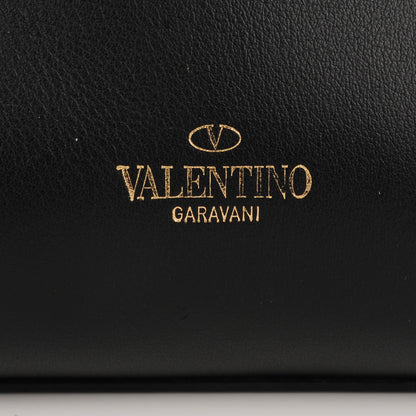 Valentino Garavani Vitello Mini Rockstud Double Handle Tote Black 7 of 7