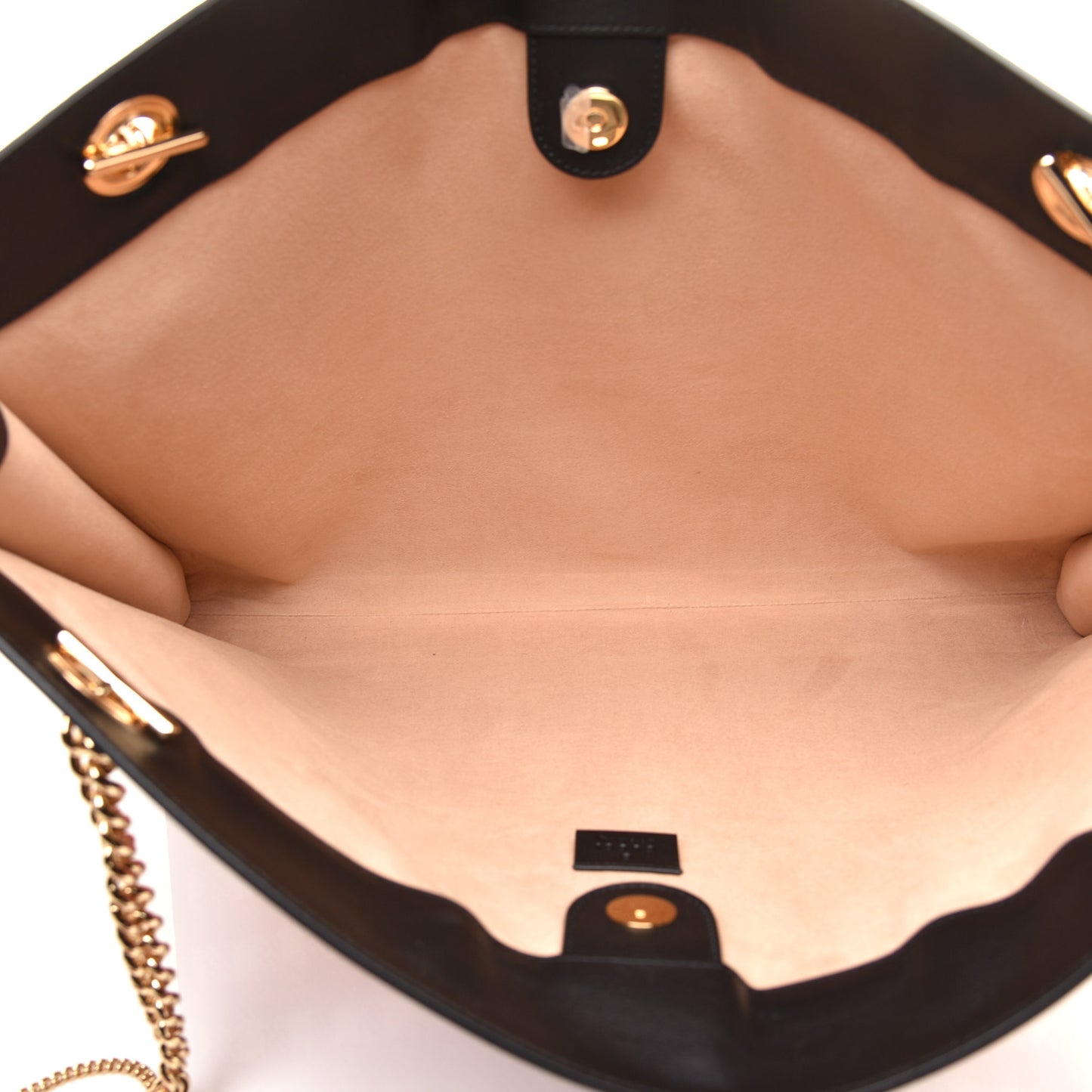 Tweed Check Large Rajah Chain Tote Black Red