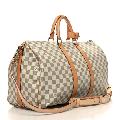 Louis Vuitton Damier Azur Keepall Bandouliere 45 3 of 14