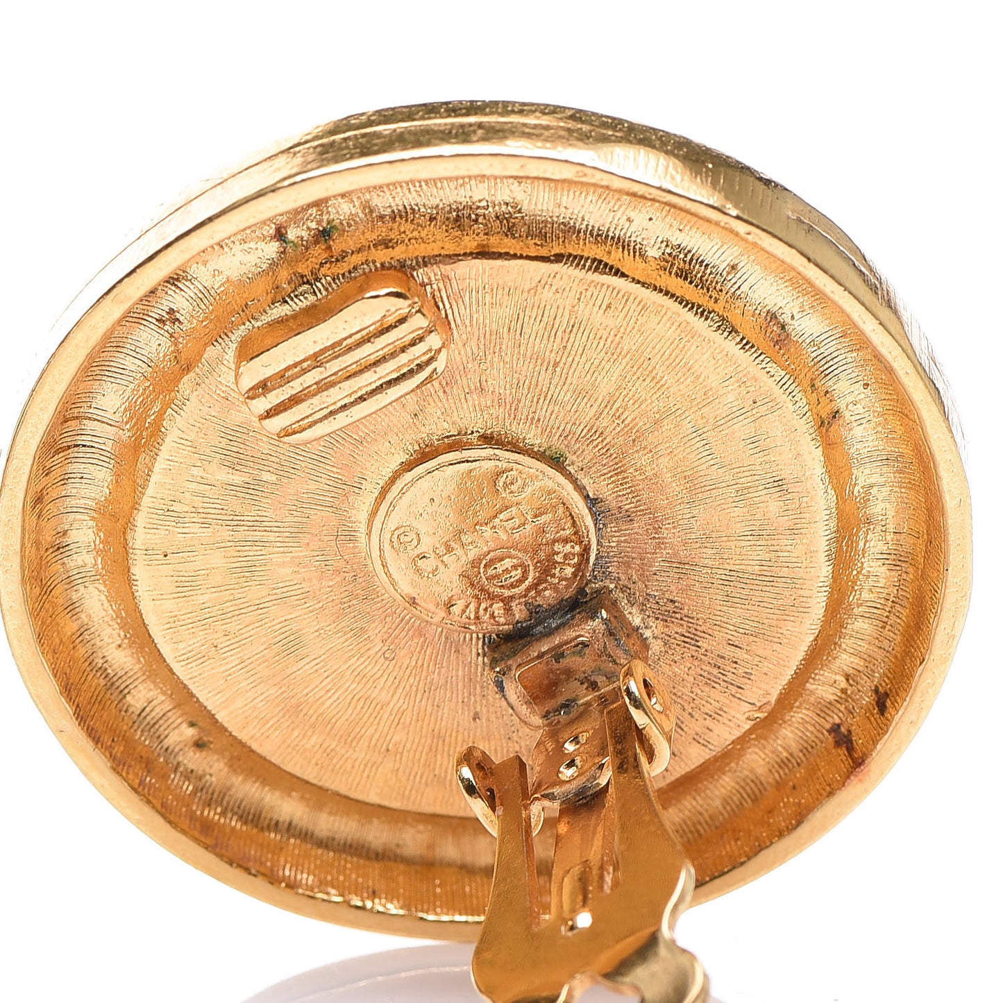 CC Clip On Earrings Gold