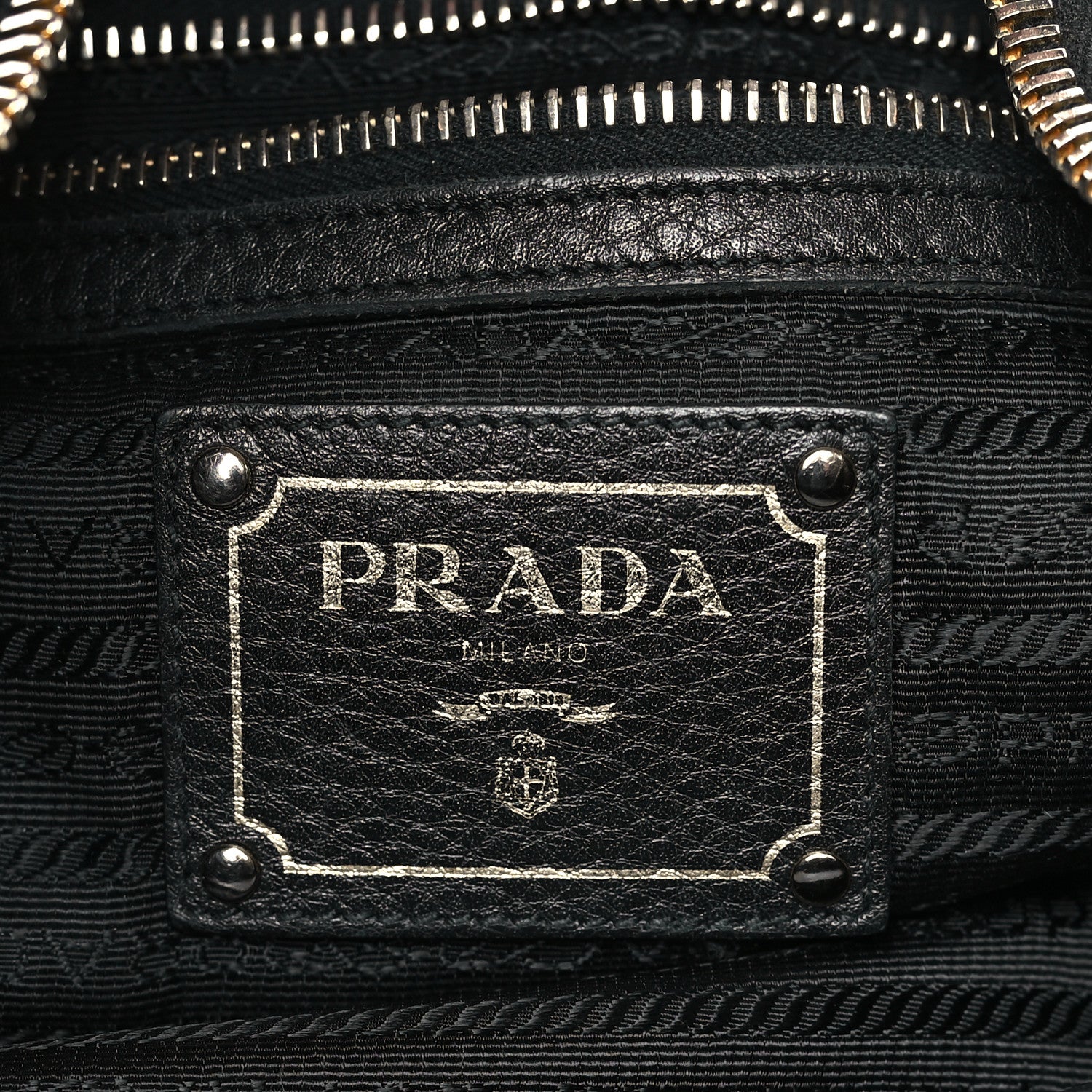 Prada Vitello Daino Hobo Black 6 of 8