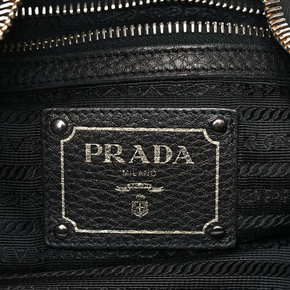 Prada Vitello Daino Hobo Black 6 of 8