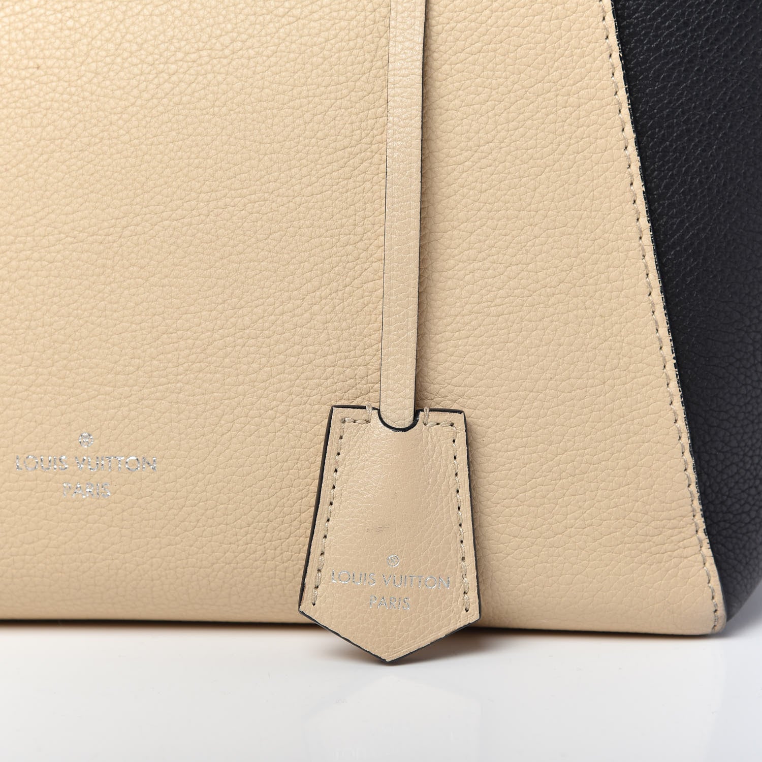 Louis Vuitton Calfskin Lockme Cabas Vanille Black 10 of 15