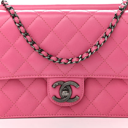 Chanel Lambskin Quilted Medium Crossing Times Flap Pink 7 of 11