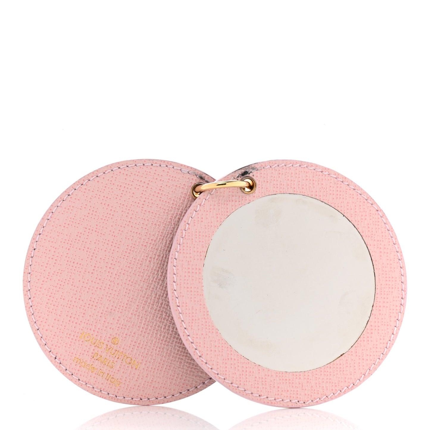 Monogram LV Mirror Bag Charm Key Holder Rose Ballerine