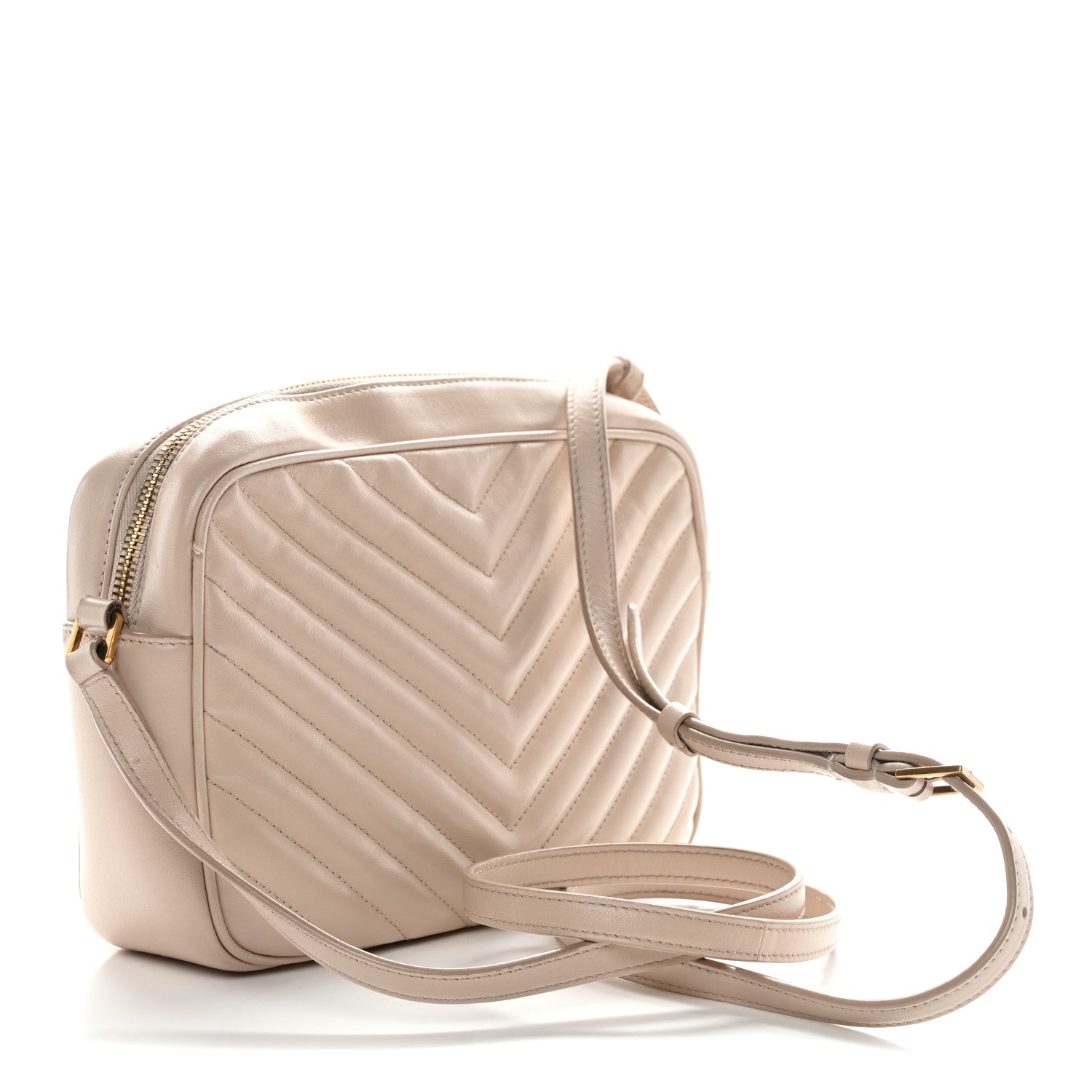 Saint Laurent Calfskin Matelasse Monogram Lou Camera Bag Light Pink 3 of 14