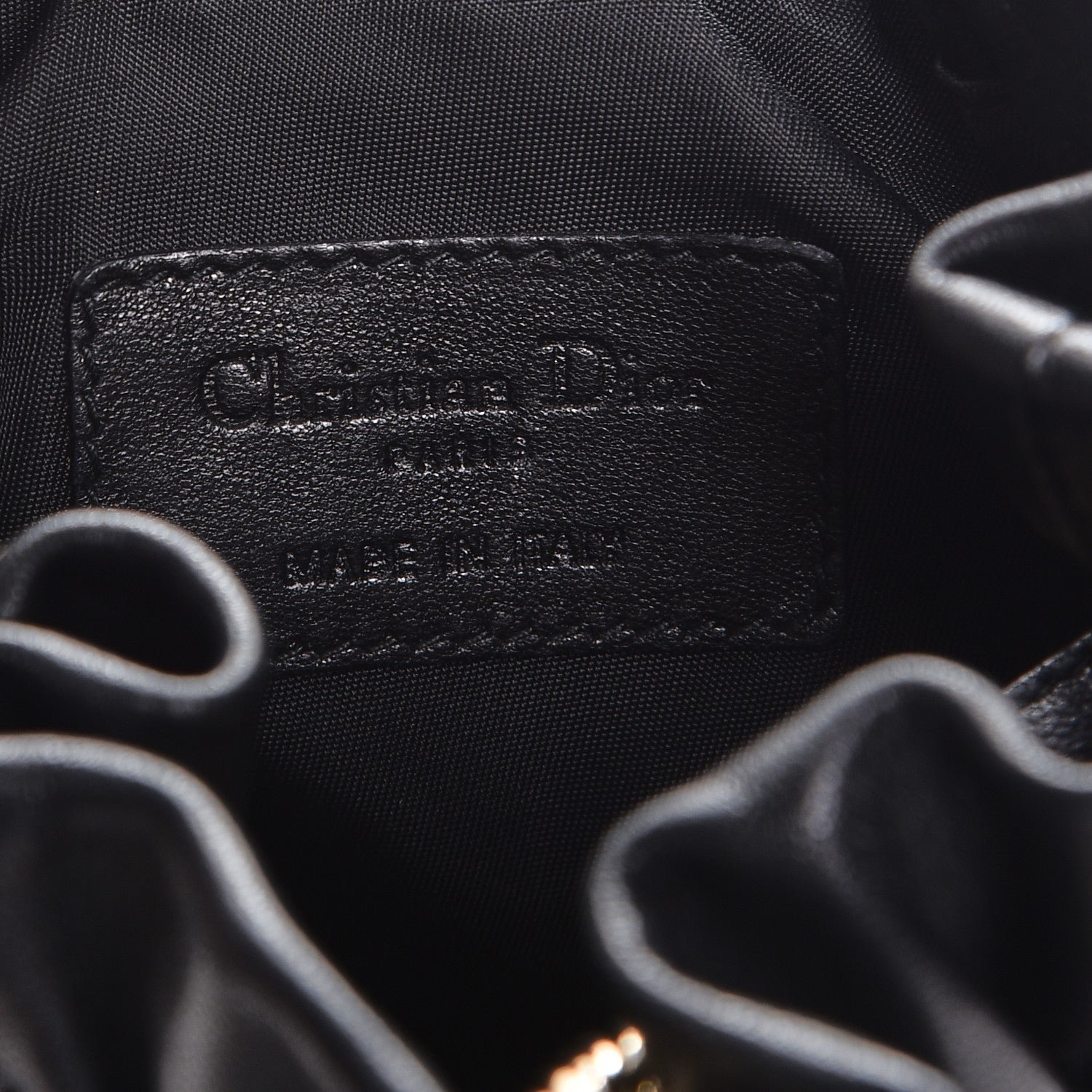 Christian Dior Gaufre Lambskin Cannage Delices Mini Bag Black 6 of 7