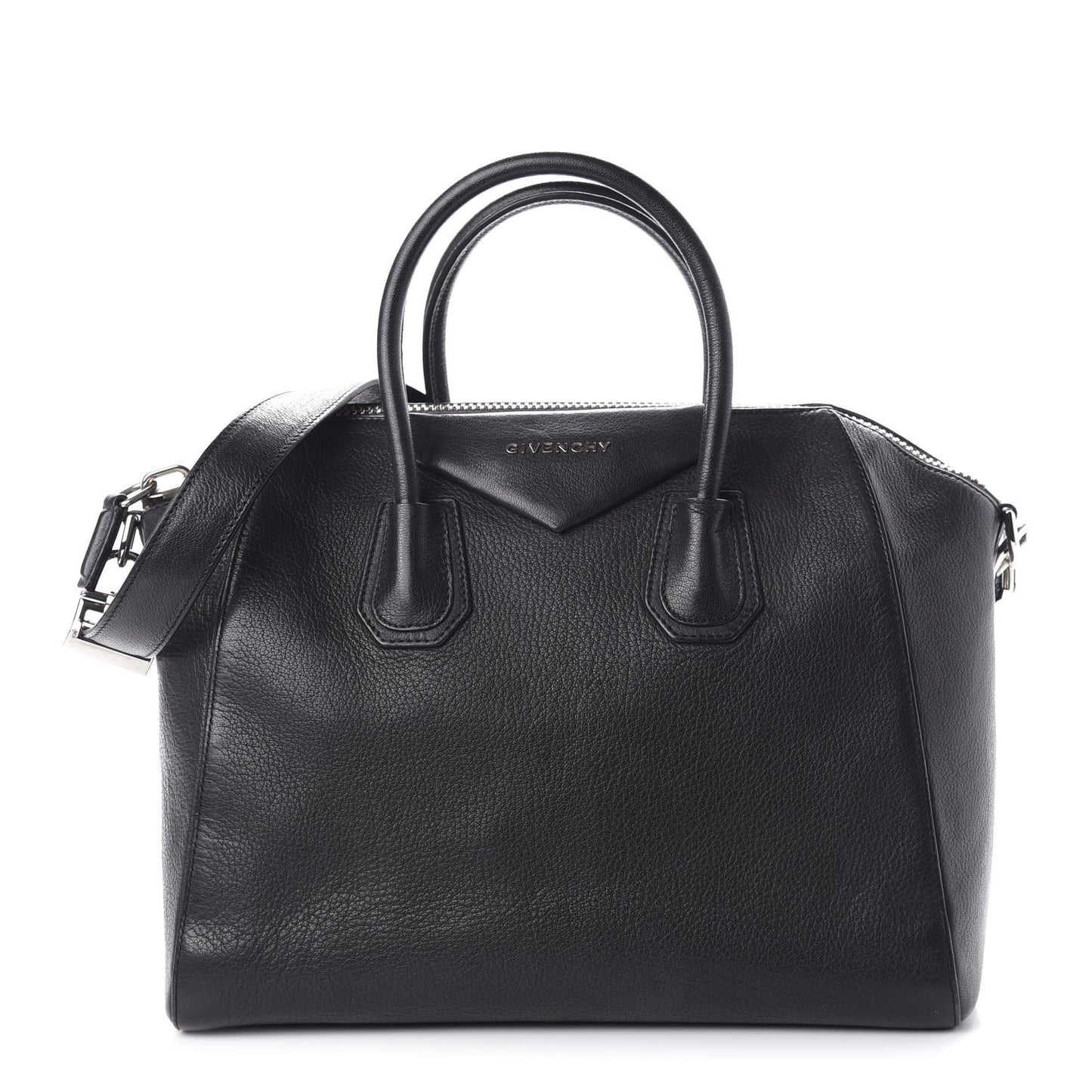 Sugar Goatskin Medium Antigona Black