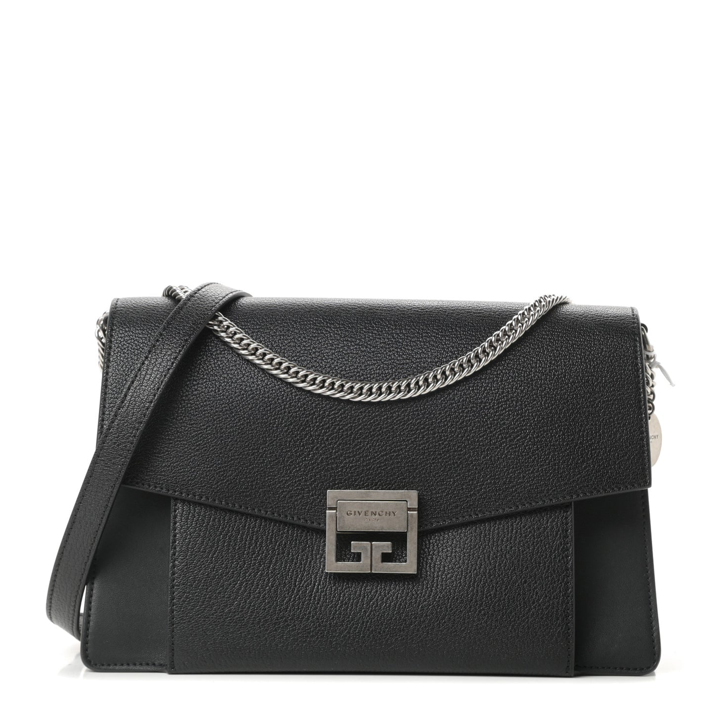 Sugar Goatskin Medium GV3 Shoulder Bag Black
