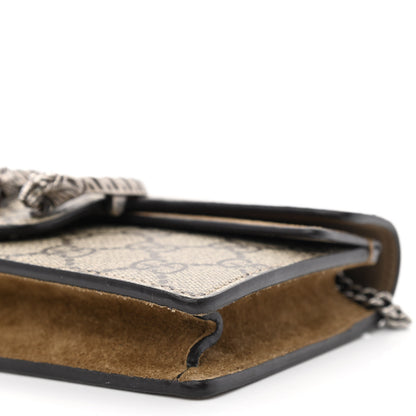 Gucci GG Supreme Monogram Super Mini Dionysus Shoulder Bag Taupe 9 of 9