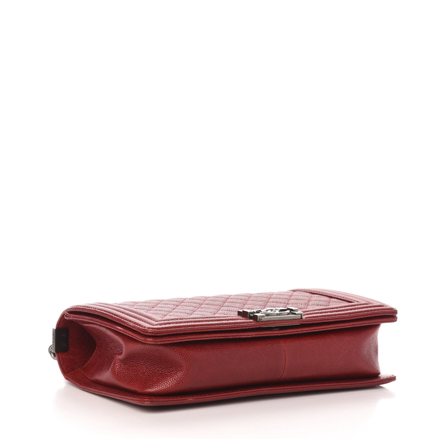 Chanel Caviar Quilted New Medium Boy Flap Dark Red 4 of 14