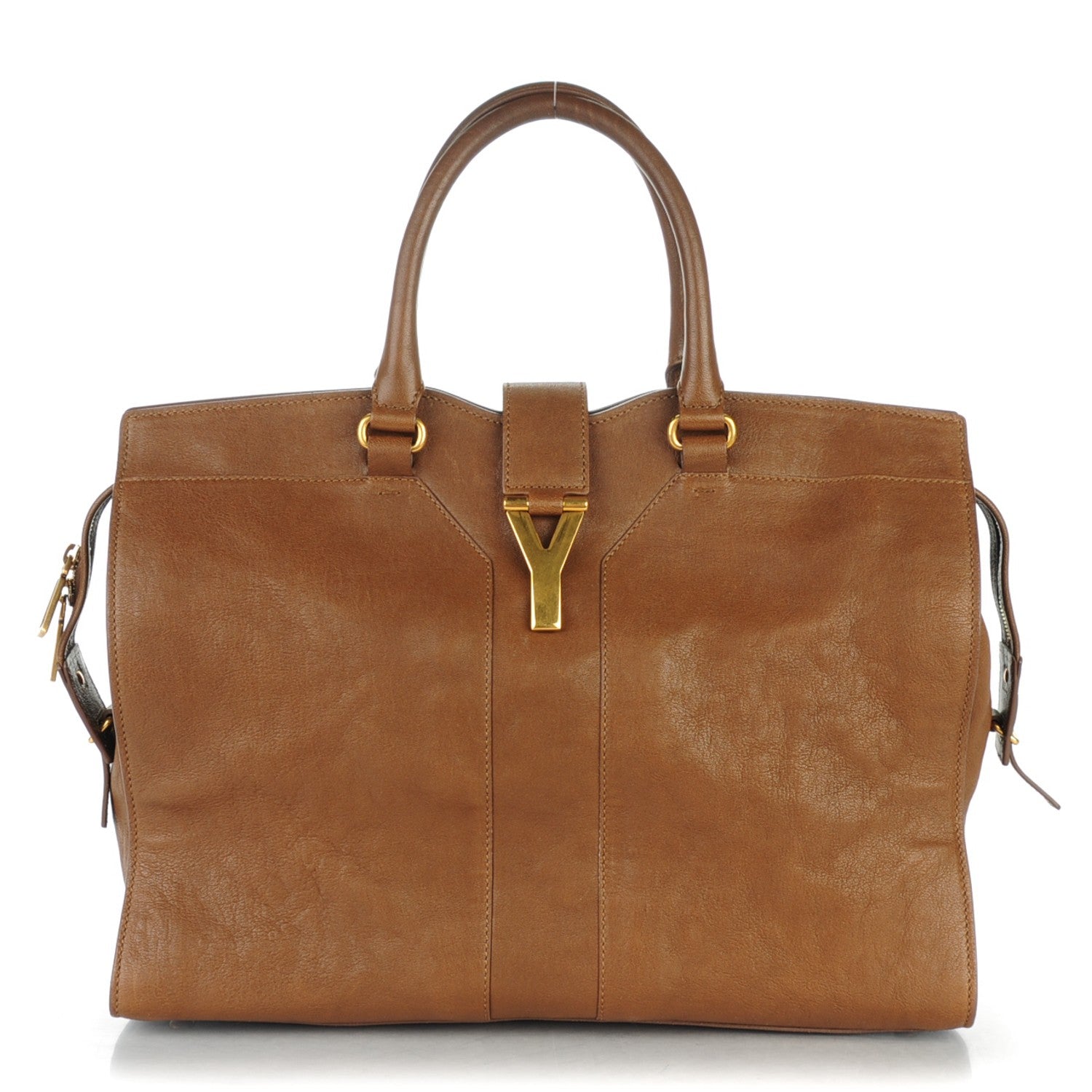 Saint Laurent Sheepskin Large Cabas ChYc Biscuit 1 of 7