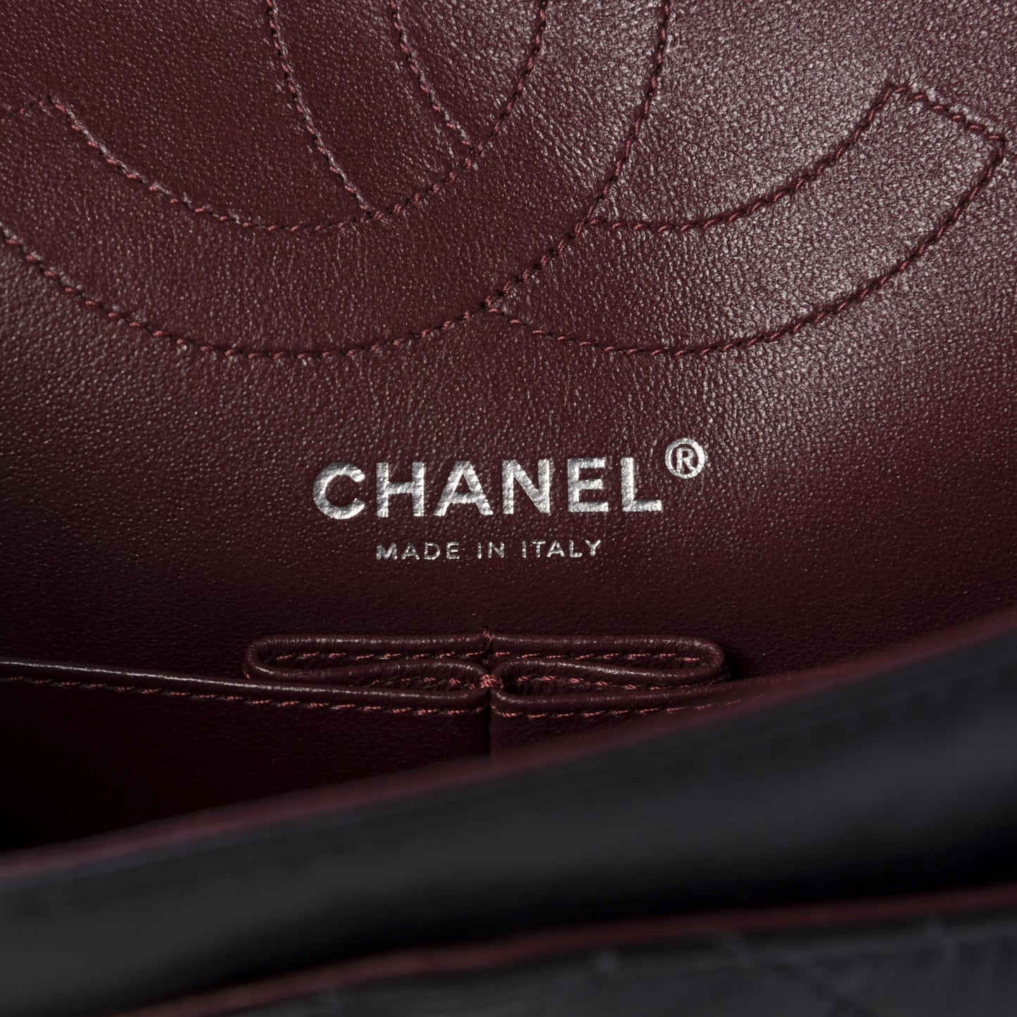 Aged Calfskin Quilted 2.55 Reissue 225 Flap Black