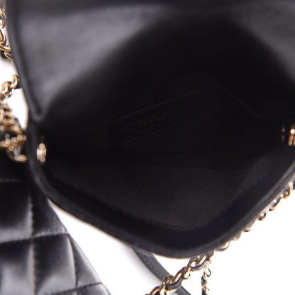 Chanel Lambskin Quilted Side Packs Black 6 of 11