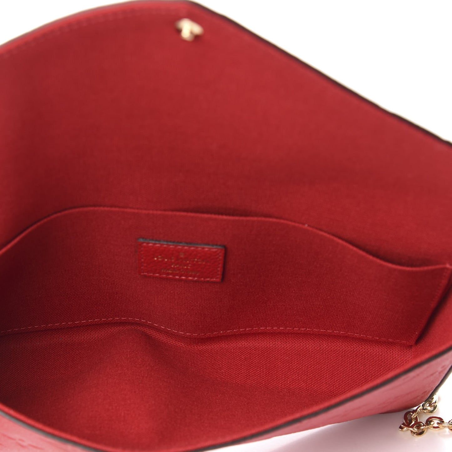 Empreinte Pochette Felicie Chain Wallet Scarlet
