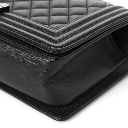 Chanel Caviar Quilted Medium Boy Flap So Black 9 of 9