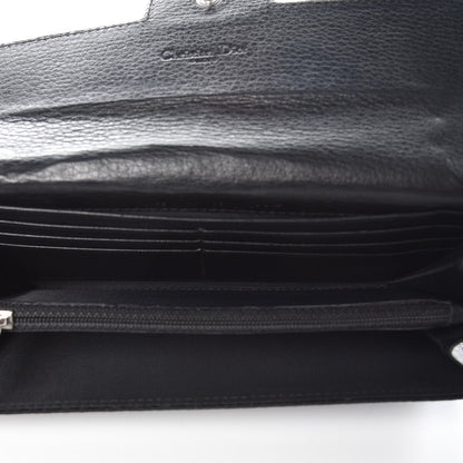 Christian Dior Monogram Flap Wallet Black 5 of 7