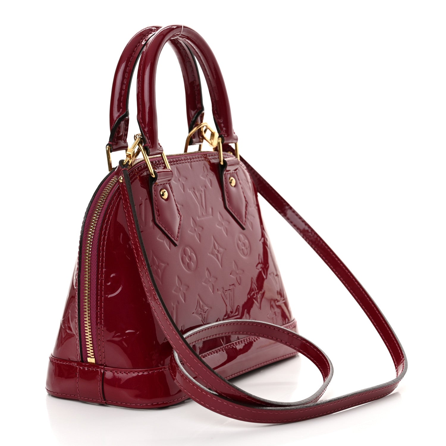 Louis Vuitton Vernis Alma BB Magenta 3 of 10