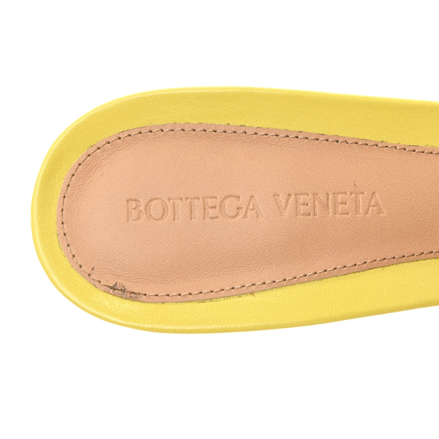 Bottega Veneta Lambskin Stretch Mule Sandals 39.5 Pear 10 of 12