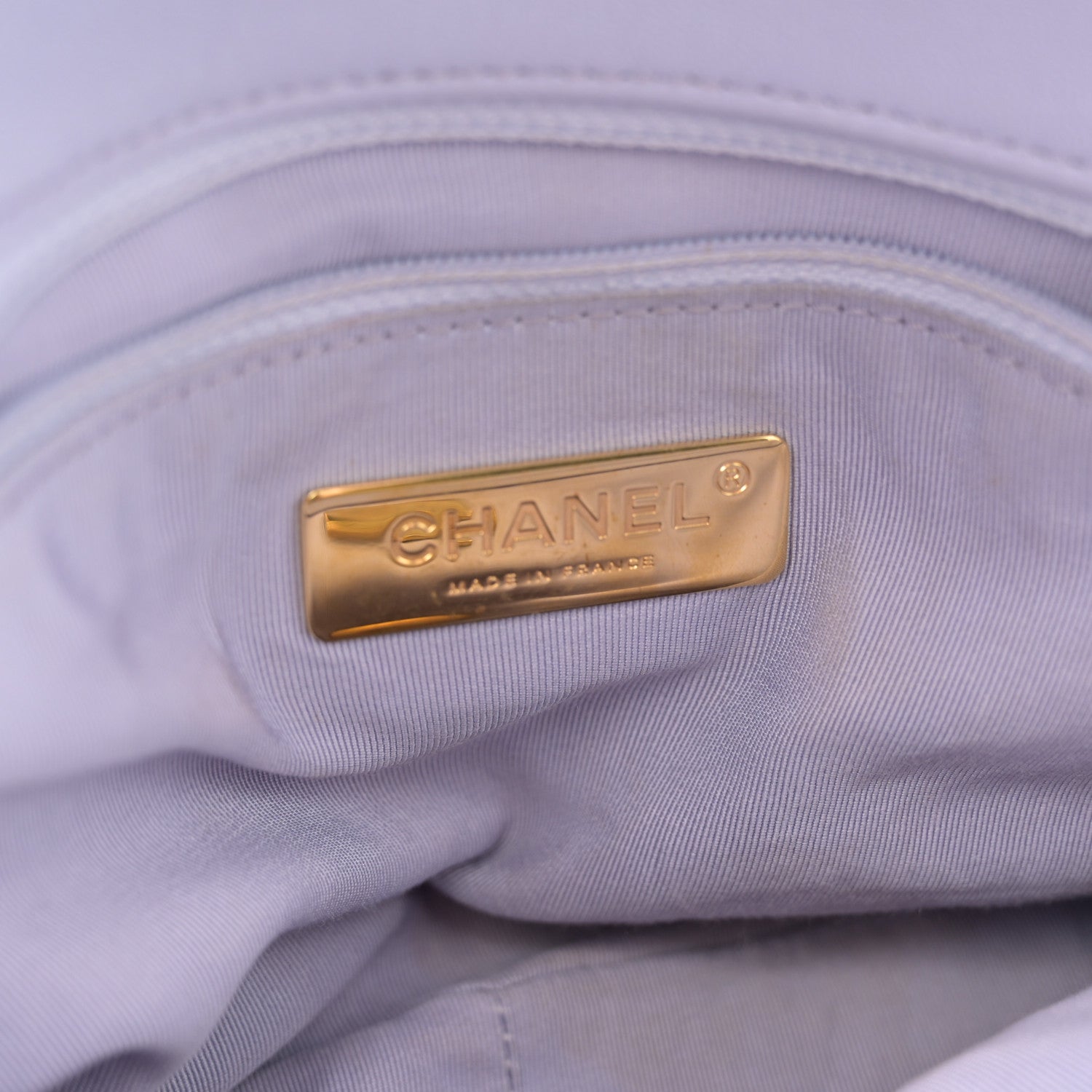 Chanel Lambskin Quilted Medium Chanel 19 Flap Light Purple 6 of 10
