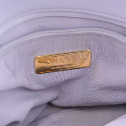 Chanel Lambskin Quilted Medium Chanel 19 Flap Light Purple 6 of 10